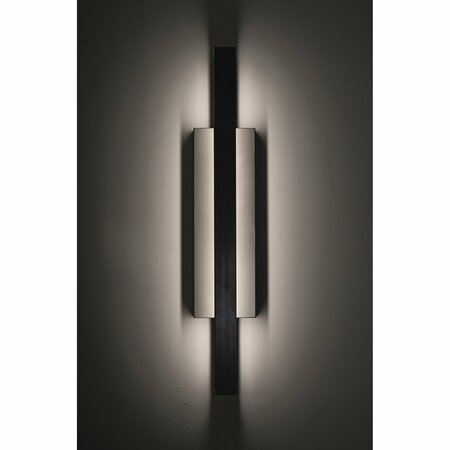 Afx Liam 24-in. LED Outdoor Sconce - Painted Nickel LEMW0524LAJUDNP